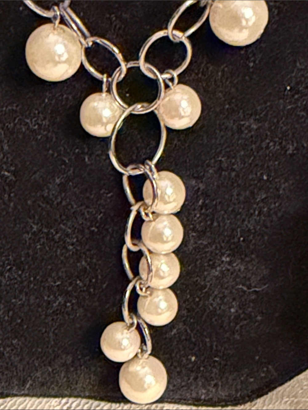 👑👑👑3 for 12$👑👑👑Pearl Drop Silver Necklace and Earrings Set - Picture 6 of 8